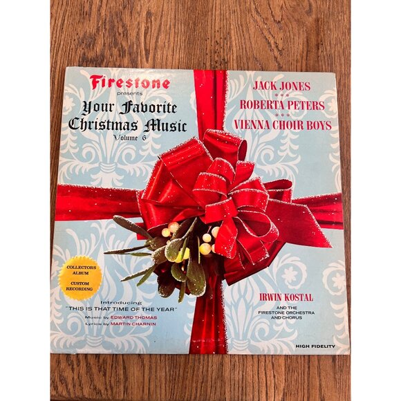 Firestone Presents Your Favorite Christmas Music Vinyl Jack Jones Record Album - Picture 1 of 4